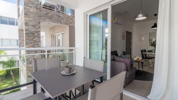 Comfort Apartment, Pool View | Terrace/patio