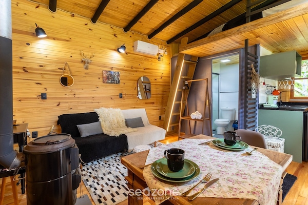 Cabaña básica | Área de sala de estar