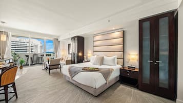 Desk, iron/ironing board, travel cot, free WiFi