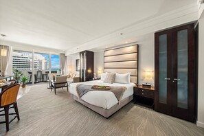 Desk, iron/ironing board, travel cot, free WiFi