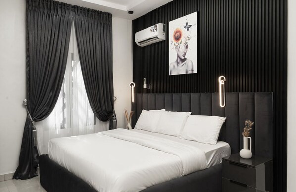 2 chambres, fer et planche à repasser, accès Internet