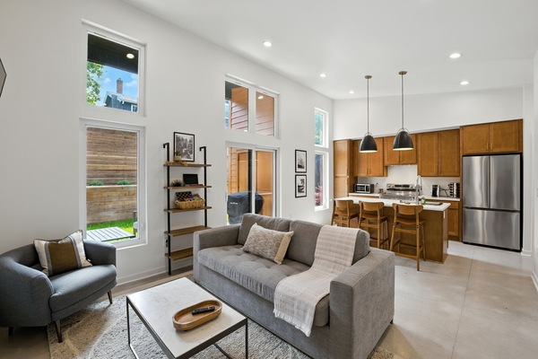 Townhome, 1 Bedroom | Living area | Smart TV, streaming services