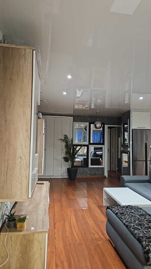 Living area - Eiffel Tower View - Entire Apartment (Épinay-sur-Seine)