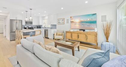 A/C, 2-Car Garage Parking, steps to beach, beach equipment, newly renovated