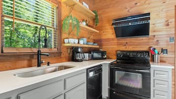 Microwave, oven, stovetop, dishwasher