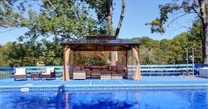 Terrace/patio - Lakefront Family Retreat~Private Pool~Game Room (Newton)