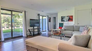 TV, fireplace, table tennis