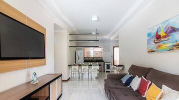 Basic Apartment | Living area | 32-inch Smart TV with digital channels