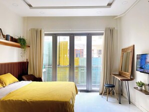 1 bedroom, iron/ironing board, Internet, bed sheets