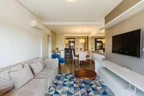 Basic Apartment | Living area - Beautiful Apartment With Heated Pool Cap0302 (Gramado)