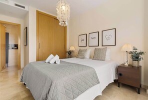 2 bedrooms, iron/ironing board, travel crib, free WiFi