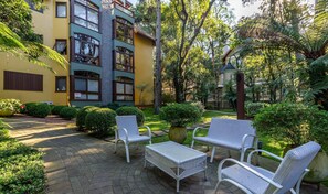 Terrace/patio - Apt w/ Fireplace 650m Mini Mundo Gramado Jpa102 (Gramado)