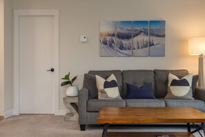 Apartment, 1 King Bed with Sofa bed, Pool Access, Mountain View (Big Mauna at the Marquise) | Living area - Big Mauna at the Marquise (Whistler)