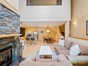 House, Multiple Beds, Patio, Mountain View (Glacier Suite at Snowberry) | Living area - Glacier Suite at Snowberry (Whistler)