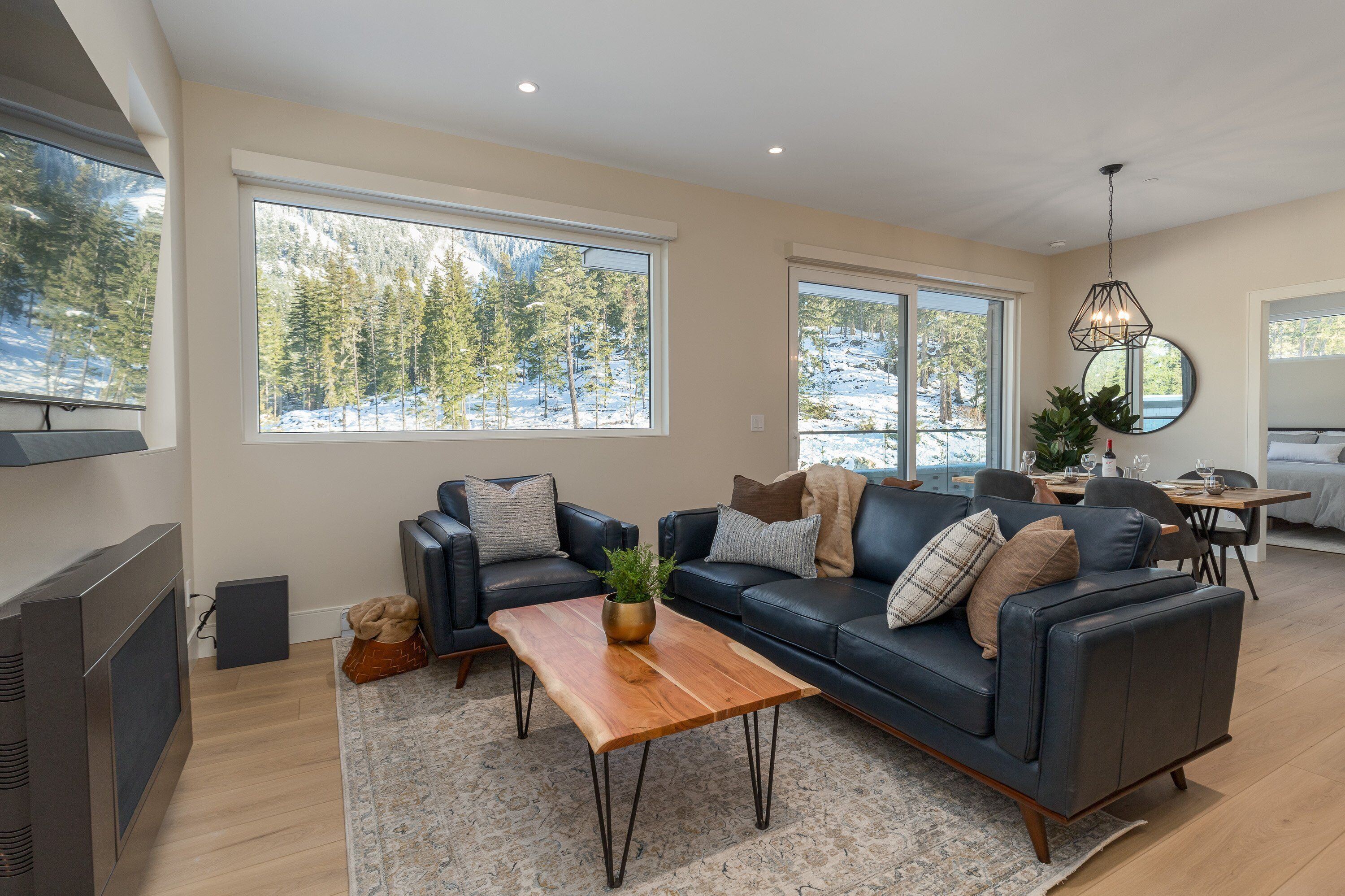 Appartement, 2 grands lits, patio, vue sur la montagne (Nature's Nook at WedgeWoods) | Aire de séjour