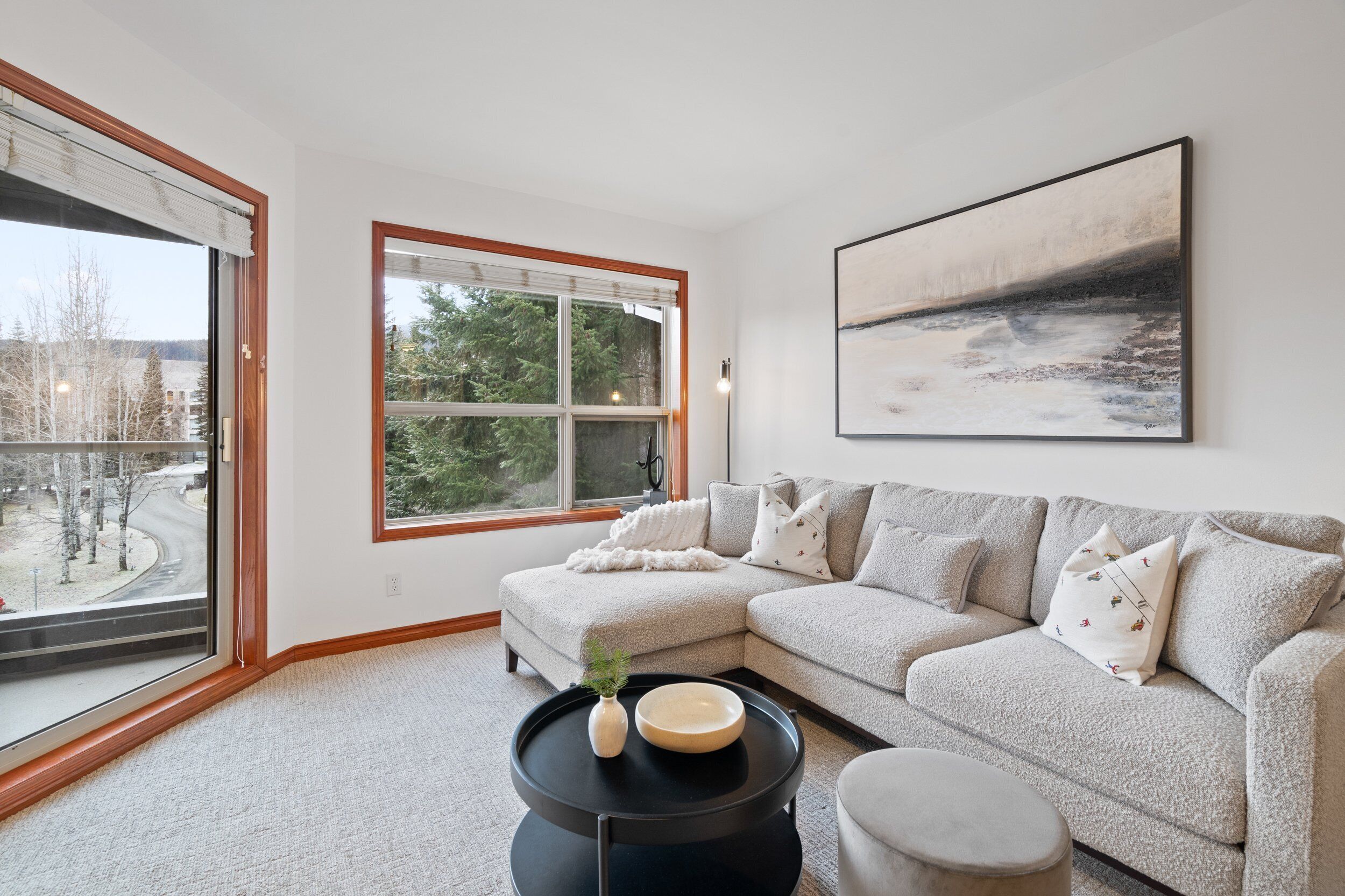 Appartement, Plusieurs lits, accès à la piscine, vue sur la montagne (Powder Peak at the Aspens) | Aire de séjour