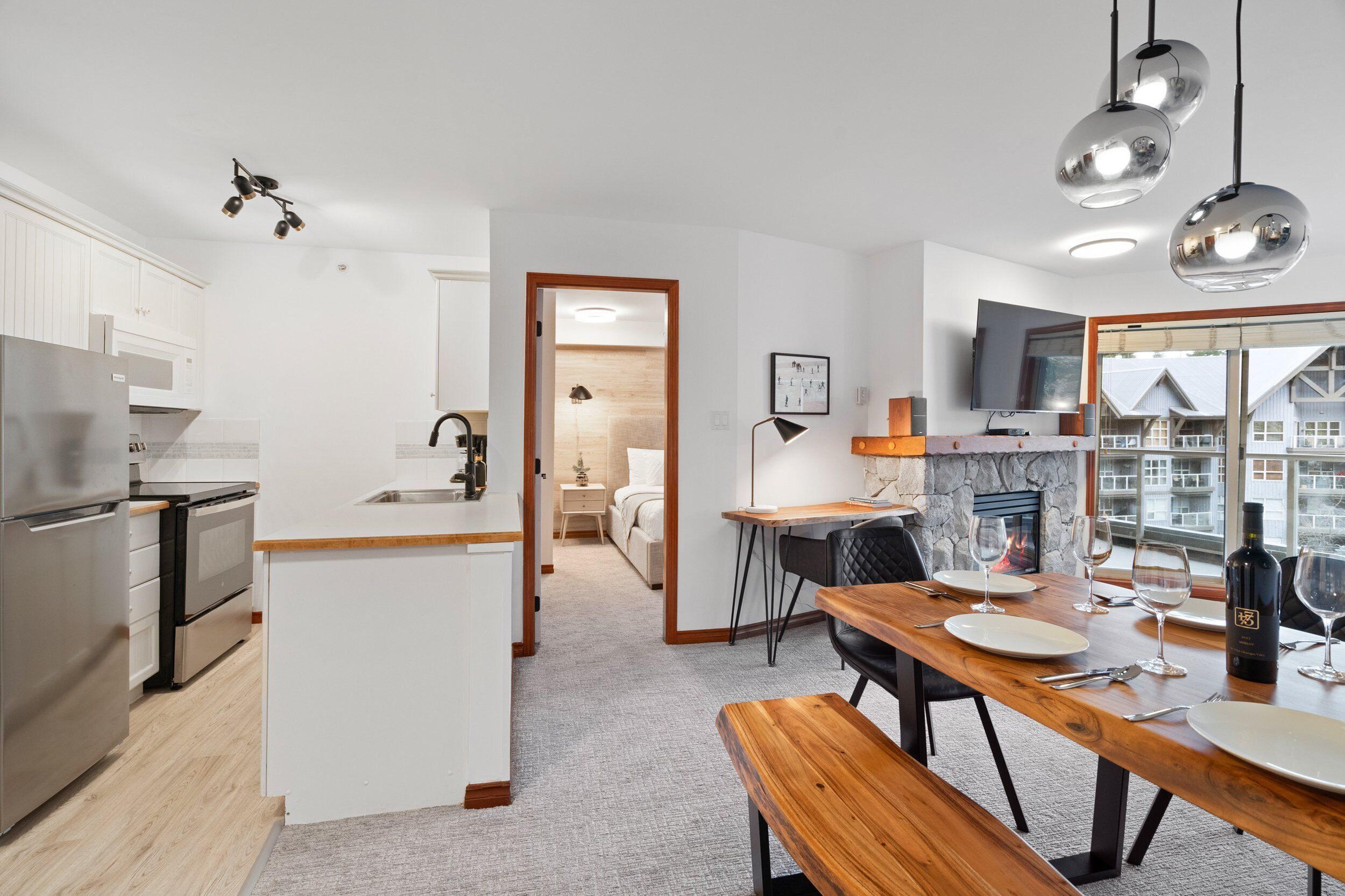 Apartment, Multiple Beds, Pool Access, Mountain View (Powder Peak at the Aspens) | Private kitchen