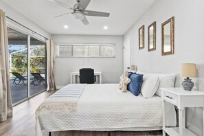 3 bedrooms, desk, iron/ironing board, travel cot - Cape Coral Waterfront Retreat | Pool, Dock & Outdoor Lounge (Cape Coral)