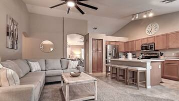 Smart TV, foosball, table tennis, books