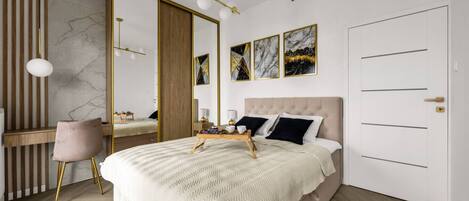 1 多间卧室、熨斗/熨衣板、免费 WiFi、床单