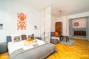 1 bedroom, iron/ironing board, free WiFi, bed sheets