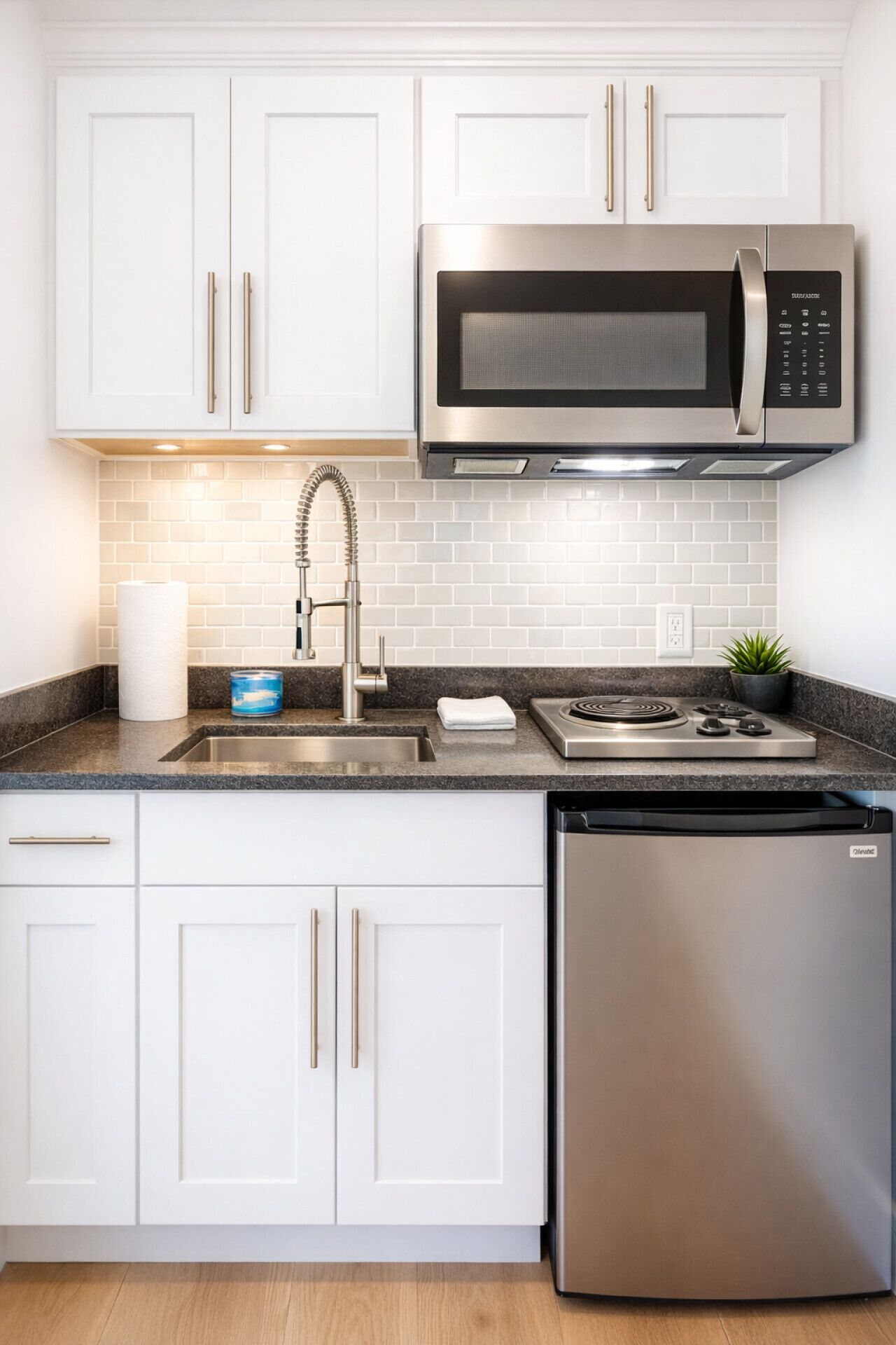 Microwave, coffee/tea maker