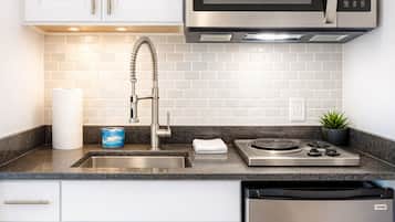 Microwave, coffee/tea maker