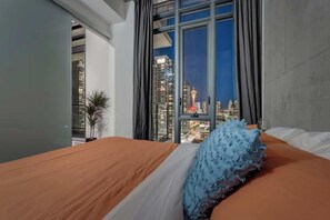 1 bedroom, iron/ironing board, travel crib, WiFi