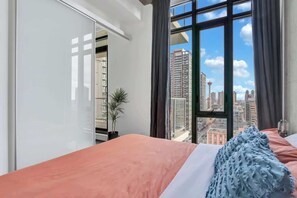 1 bedroom, iron/ironing board, travel crib, WiFi