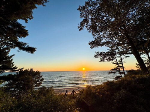 Beachfront Lake Michigan Home