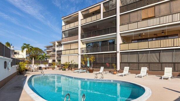 Apartamento, 1 cama de matrimonio grande con sofá cama (Kona Plaza#414) | Piscina