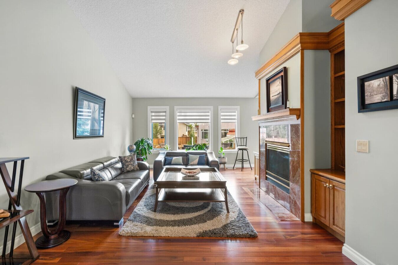 TV, fireplace, stereo