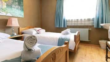 Twin Room, Shared Bathroom | Free cribs/infant beds, free WiFi, bed sheets