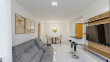 Basic Apartment | Living area | 32-inch Smart TV with digital channels