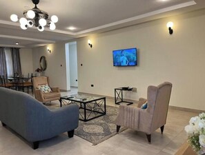Living area - Okailey’s Place unit 1 (Accra)