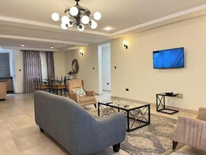 Living area - Okailey’s Place unit 1 (Accra)