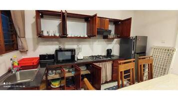 Fridge, oven, stovetop