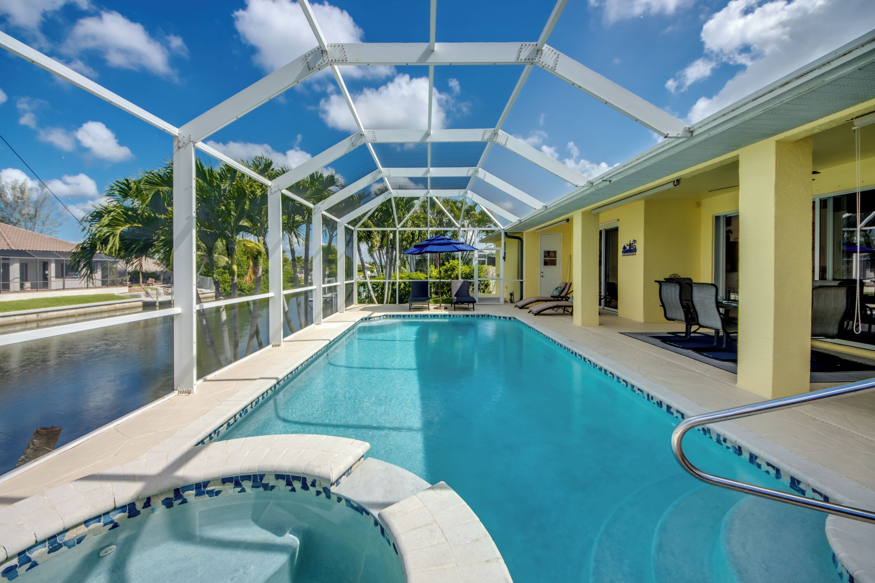 A heated pool