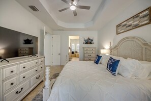 4 bedrooms, iron/ironing board, travel cot, free WiFi