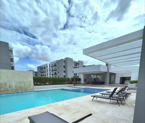 Charming 1-bedroom apartment with fitness room and AC in lovely Punta Cana