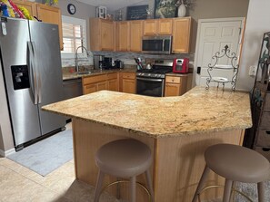 Microwave, oven, stovetop, dishwasher