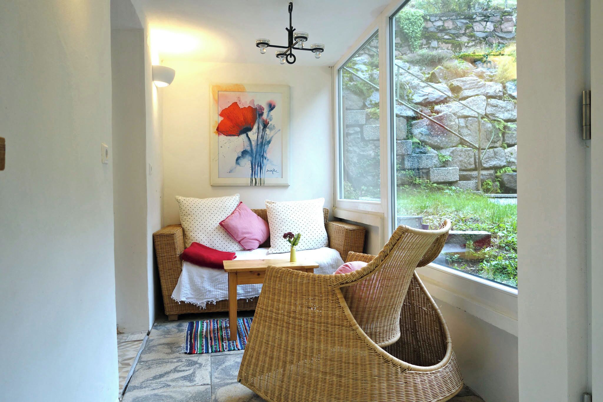 Fernseher, Kamin, Stereoanlage