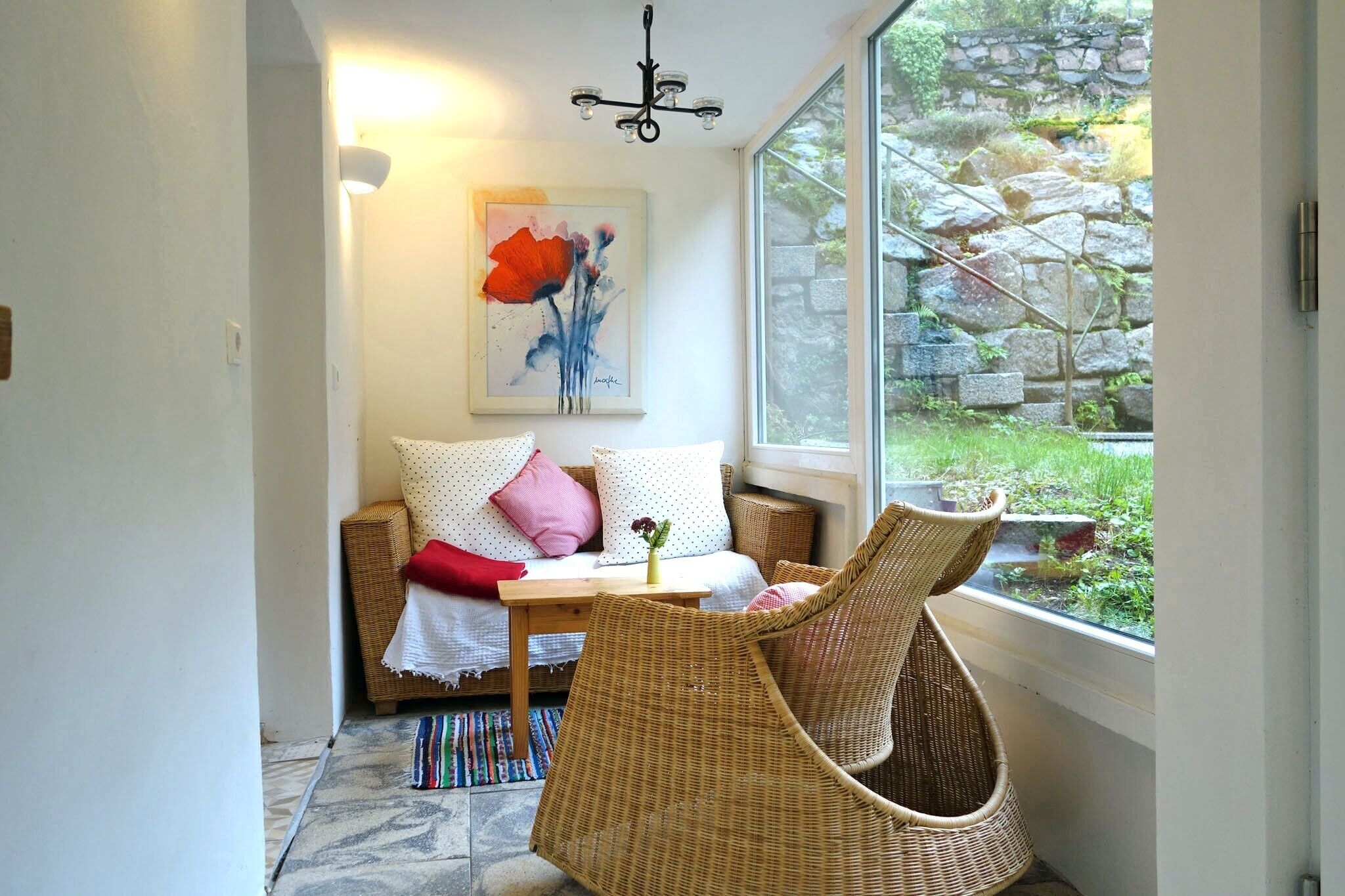 テレビ、暖炉、ステレオ