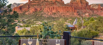 Mid-century Gem w/ Views, Hot Tub & Sunroom Lounge Red Rock Haven by Avantstay