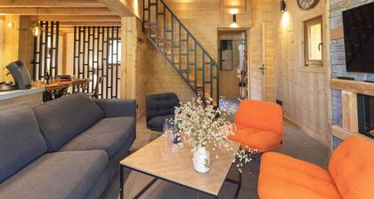 Chalet at the foot of the slopes, private parking, free shuttle bus stop 50m away.
