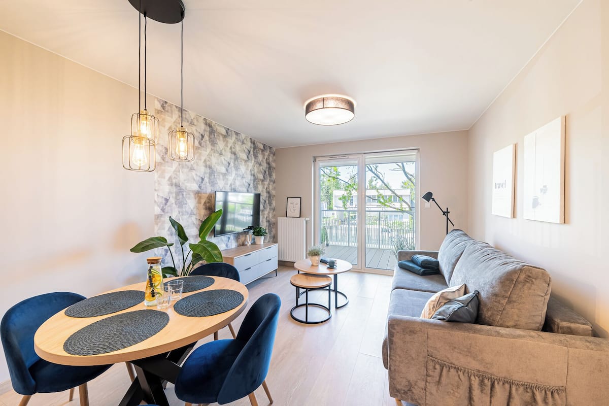 Apartment, Kochnische, am Strand | Hochwertige Bettwaren, Betten mit Memory-Foam-Matratzen