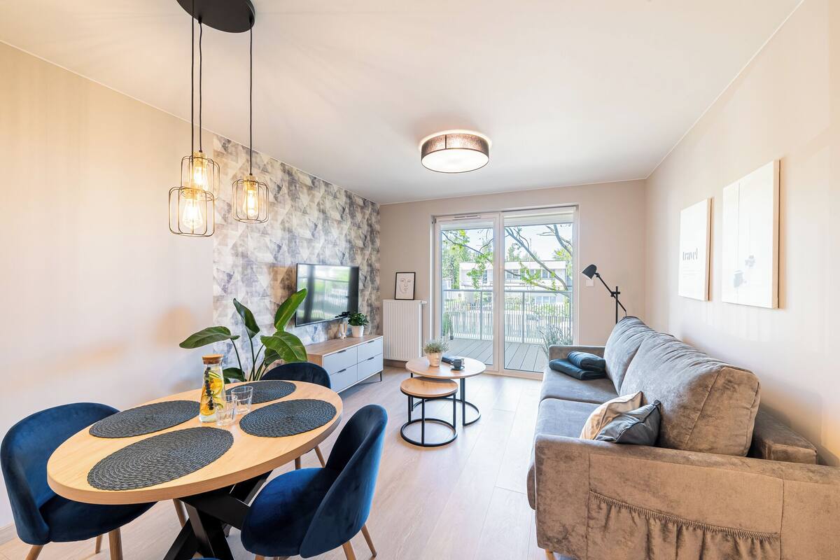 Apartament, cuina bàsica, al costat de la platja | Roba de llit d'alta qualitat i matalassos d'escuma viscoelàstica