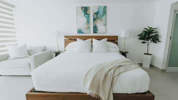 1 habitación, tabla de planchar con plancha, wifi y ropa de cama