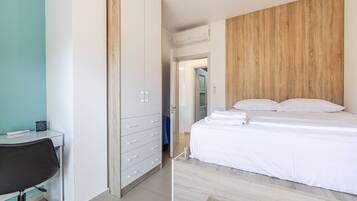 2 Schlafzimmer, Schreibtisch, Bügeleisen/Bügelbrett, Reisekinderbett