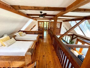 9 bedrooms, desk, iron/ironing board, travel cot